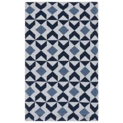 Budget 🧨 RugSmith Blue Machine Woven Ama Anti-Fatigue Kitchen Mat 😉