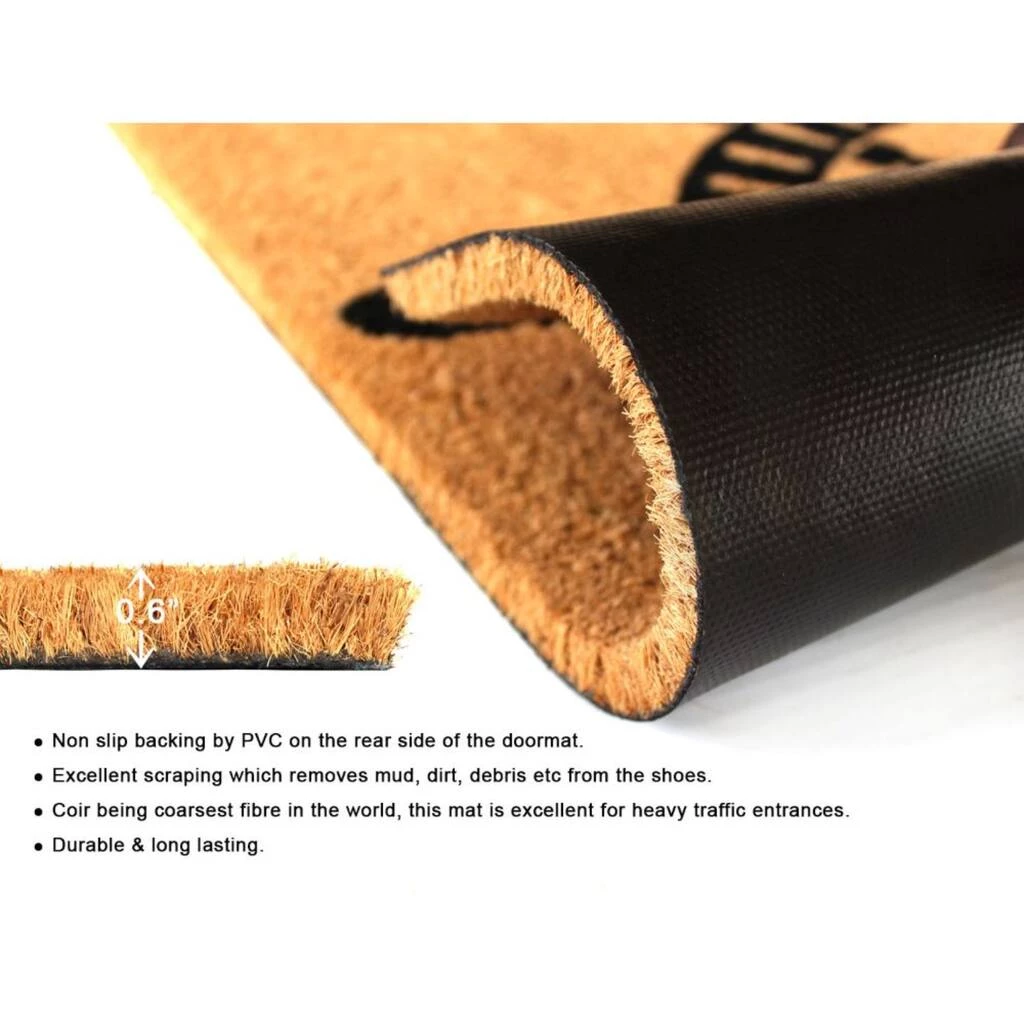 Top 10 ๐ RugSmith Natural & Black Helm Machine Tufted Doormat โญ - Image 4