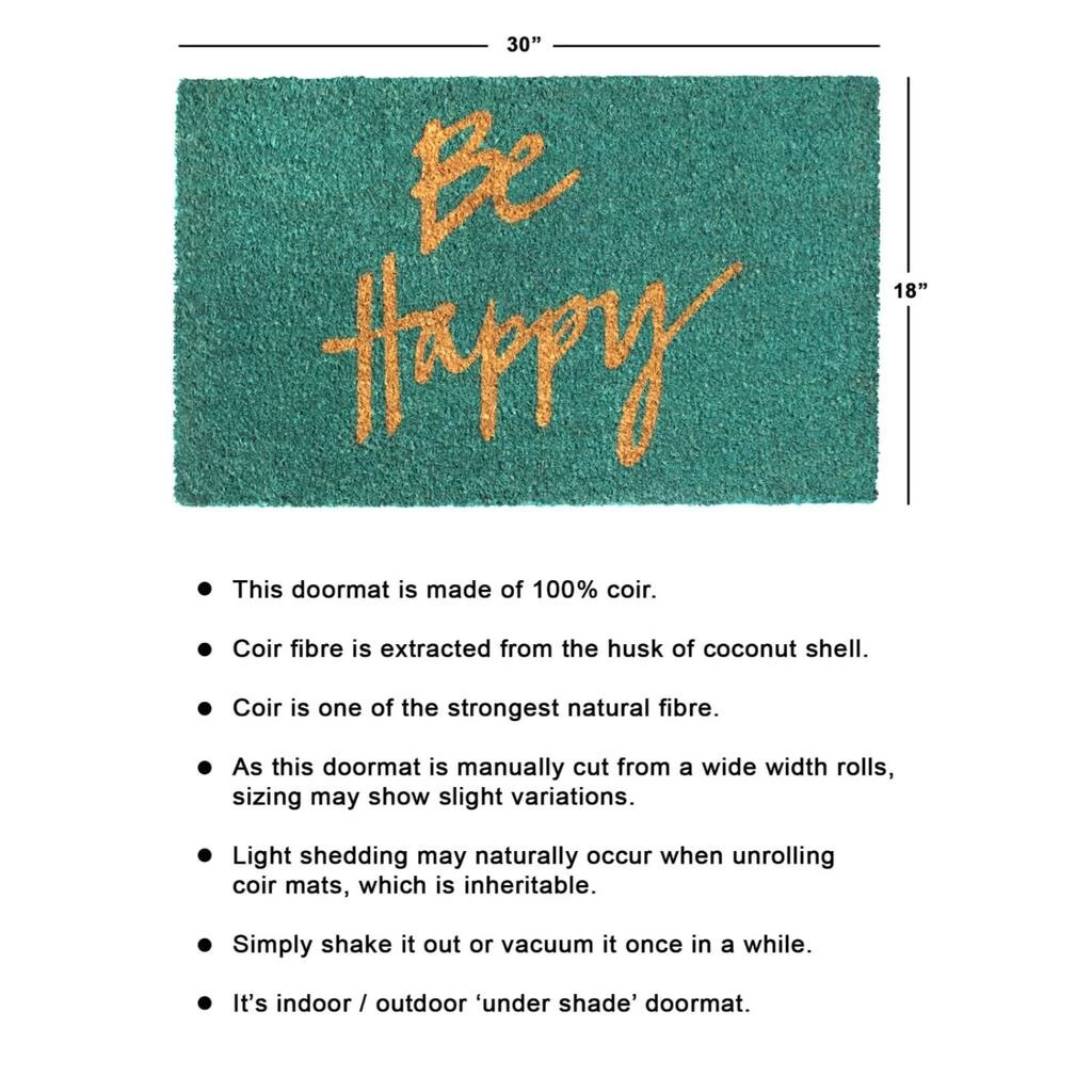 Promo ๐ RugSmith Blue Be Happy Machine Tufted Doormat ๐ - Image 3