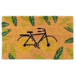 Best reviews of 👍 RugSmith Yellow Bicycle Machine Tufted Coir Doormat 👍
