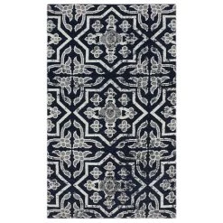 Discount 🧨 RugSmith Black Geometric Anti-Fatigue Kitchen Mat 🛒