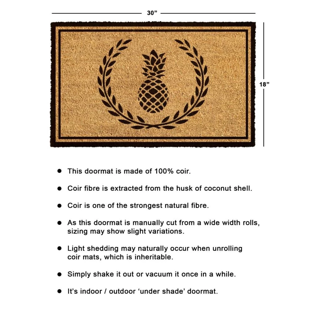 Flash Sale ๐ RugSmith Black Pineapple Machine Tufted Doormat ๐คฉ - Image 3