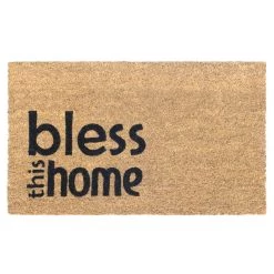 Promo 😉 RugSmith Black Bless This Home Machine Tufted Doormat 👍