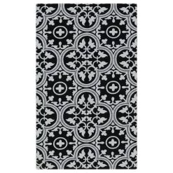 Cheap 🥰 RugSmith Black Trellis Anti-Fatigue Kitchen Mat 🧨