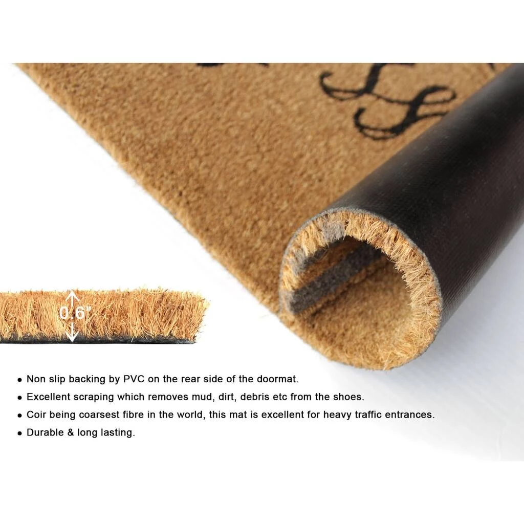 Top 10 โ๏ธ RugSmith Black Bless This Home and All Who Enter Machine Tufted Doormat ๐ - Image 4