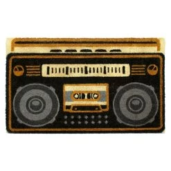 Best deal 🔔 RugSmith Gray Boombox Machine Tufted Coir Doormat 🎁