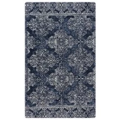 New 😉 RugSmith Blue Trellis Anti-Fatigue Kitchen Mat, 20" x 36" 💯