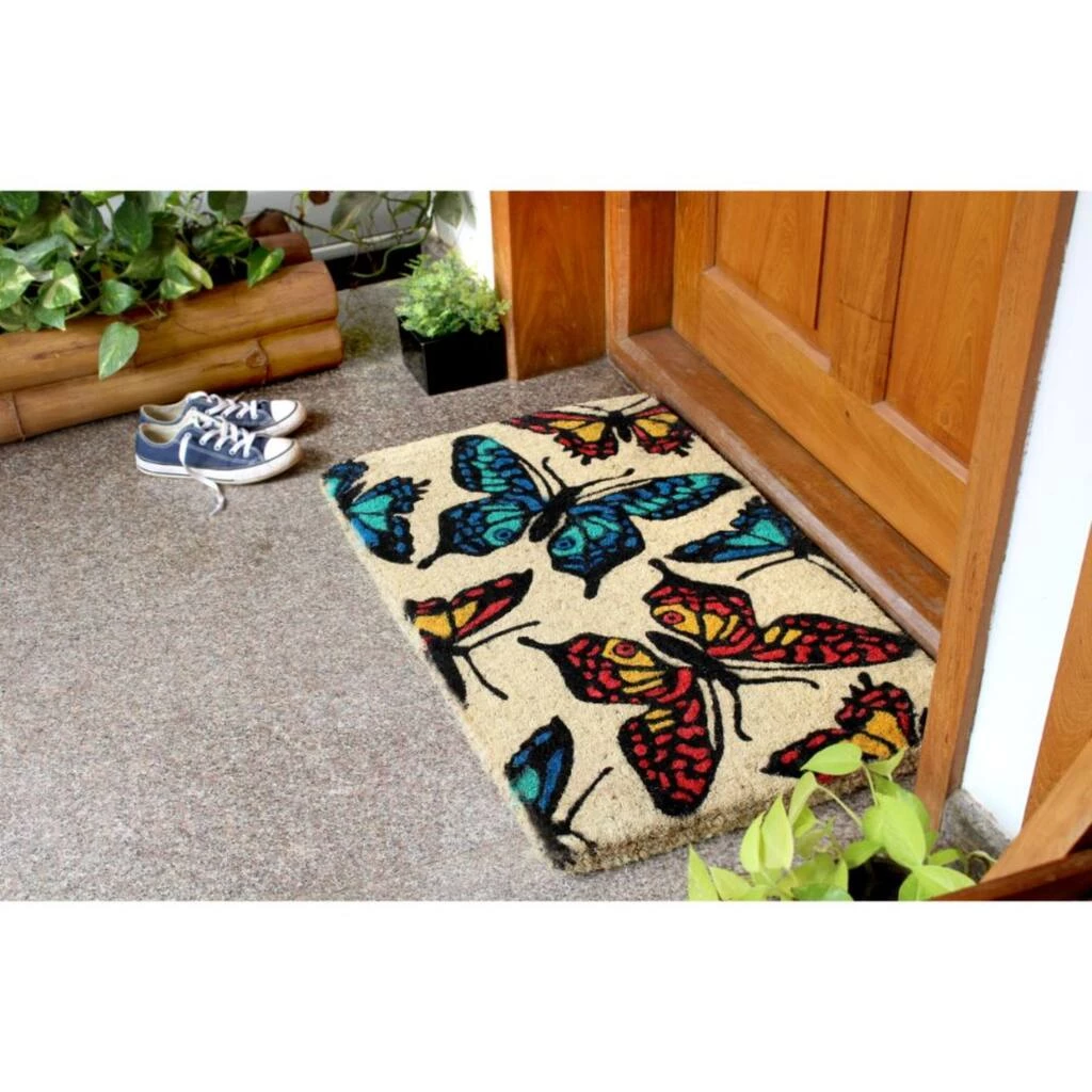 Top 10 ๐ RugSmith Bleached Butterfly Handloom Woven Coir Doormat ๐ฏ - Image 2