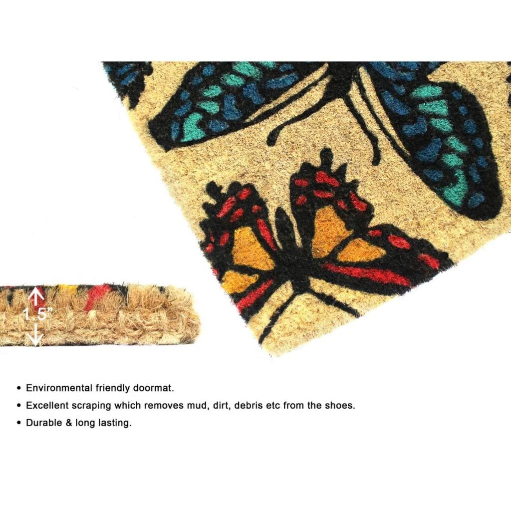 Top 10 ๐ RugSmith Bleached Butterfly Handloom Woven Coir Doormat ๐ฏ - Image 4