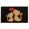Deals ❤️ RugSmith Red Cats Love Machine Tufted Doormat 🎁