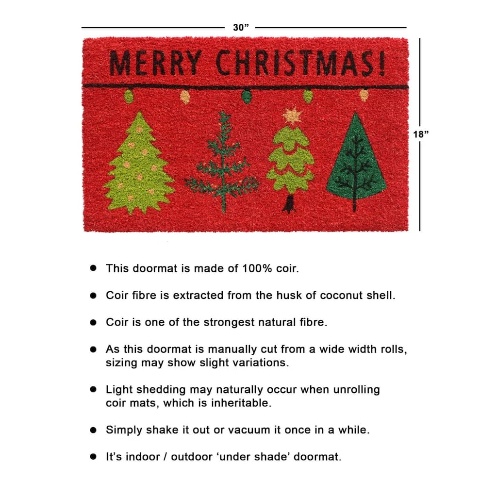 Best deal 🌟 RugSmith Multi Machine Tufted 🎅 Christmas Tree Merry 🎅 Christmas Doormat ✔️ - Image 3