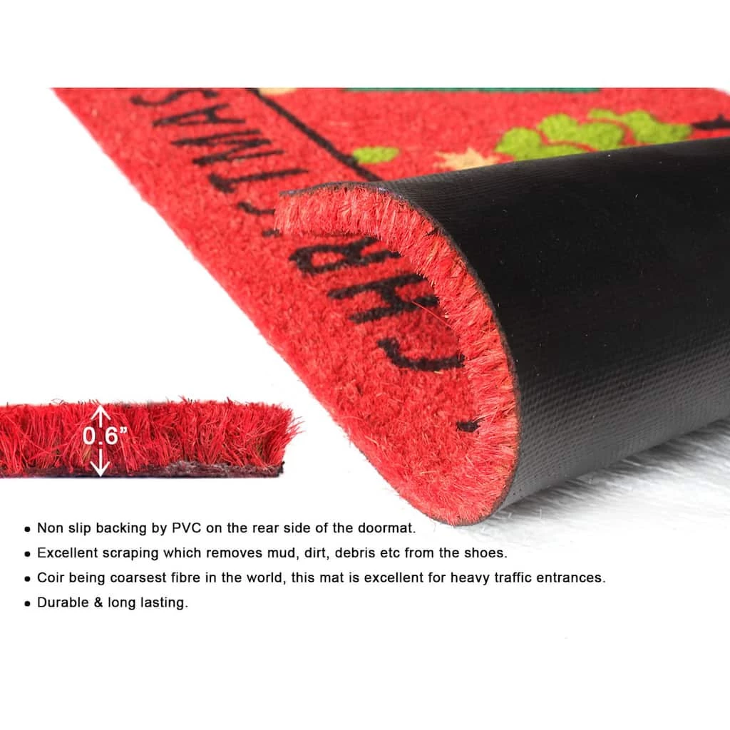 Best deal 🌟 RugSmith Multi Machine Tufted 🎅 Christmas Tree Merry 🎅 Christmas Doormat ✔️ - Image 4