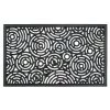 Deals 🤩 RugSmith Black Molded Circle Patterns Rubber Doormat 👍