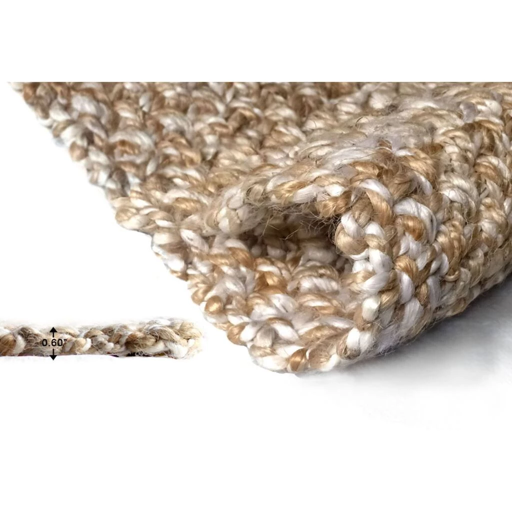 Top 10 ๐คฉ RugSmith Natural & White Handloom Woven Classic Dual Rug, 7.5ft. x 9.5ft. ๐ - Image 4