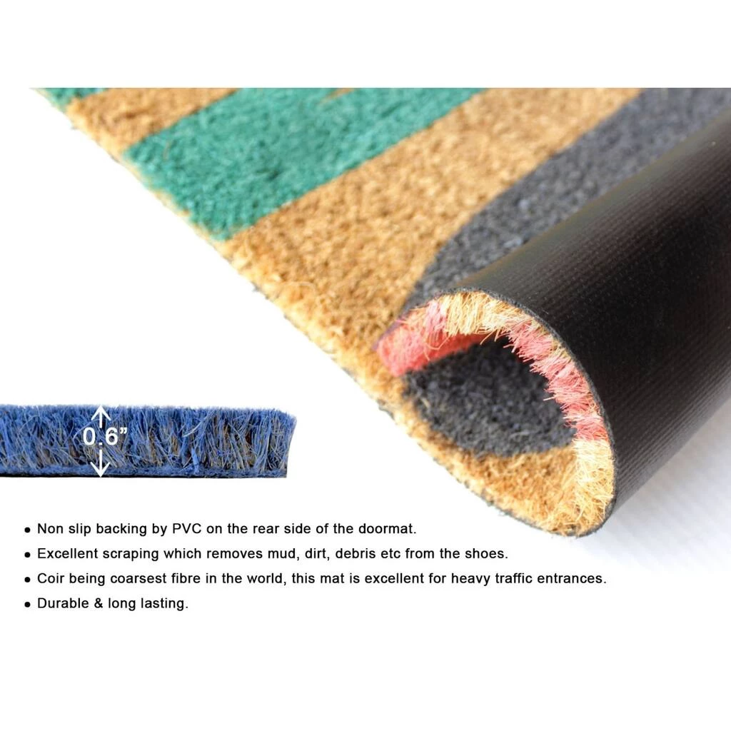 Best reviews of ๐ RugSmith Multicolor Home Machine Tufted Doormat ๐ฏ - Image 4