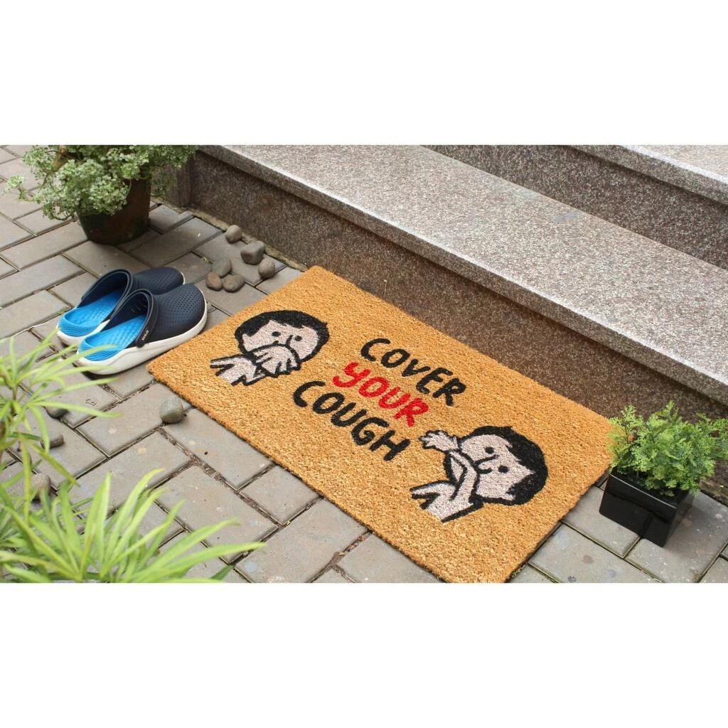 Best Sale ๐ RugSmith Cover Your Cough Machine Tufted Doormat ๐ - Image 2