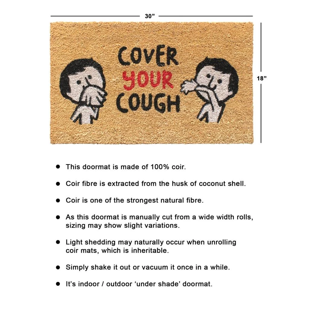Best Sale ๐ RugSmith Cover Your Cough Machine Tufted Doormat ๐ - Image 3