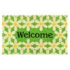 Best reviews of ✔️ RugSmith Green Welcome Daisy Machine Tufted Coir Doormat 🔥