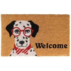 Flash Sale 🌟 RugSmith Natural Dalmatian Welcome Machine Tufted Doormat 🛒