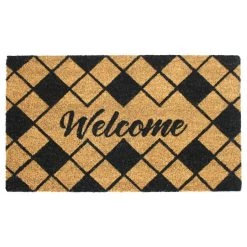 Best deal ๐คฉ RugSmith Black Diamond Welcome Machine Tufted Doormat ๐งจ
