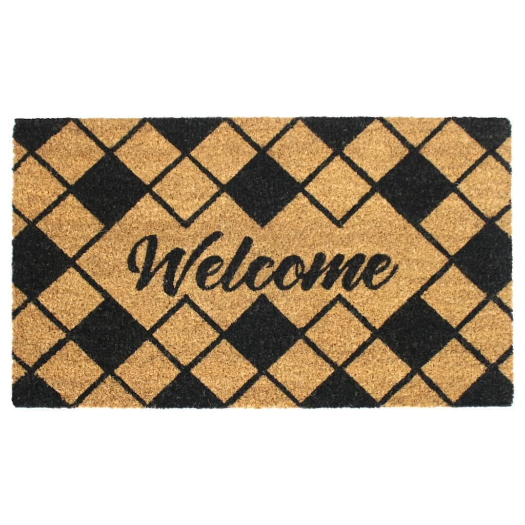 Best deal ๐คฉ RugSmith Black Diamond Welcome Machine Tufted Doormat ๐งจ