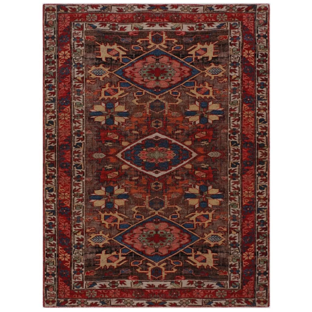Best deal ๐คฉ RugSmith Red Machine Tufted Edwin Area Rug, 5ft. x 7 ft. โ