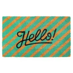 Deals ✔️ RugSmith Green Machine Tufted Ello Striped Coir Doormat 😉