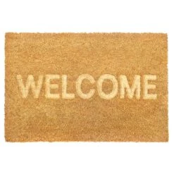 Hot Sale 🥰 RugSmith Natural Machine Tufted Embossed Welcome Coir Doormat 🎉