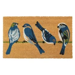 Top 10 ๐ RugSmith Blue Machine Tufted Four Birds Coir Doormat ๐งจ