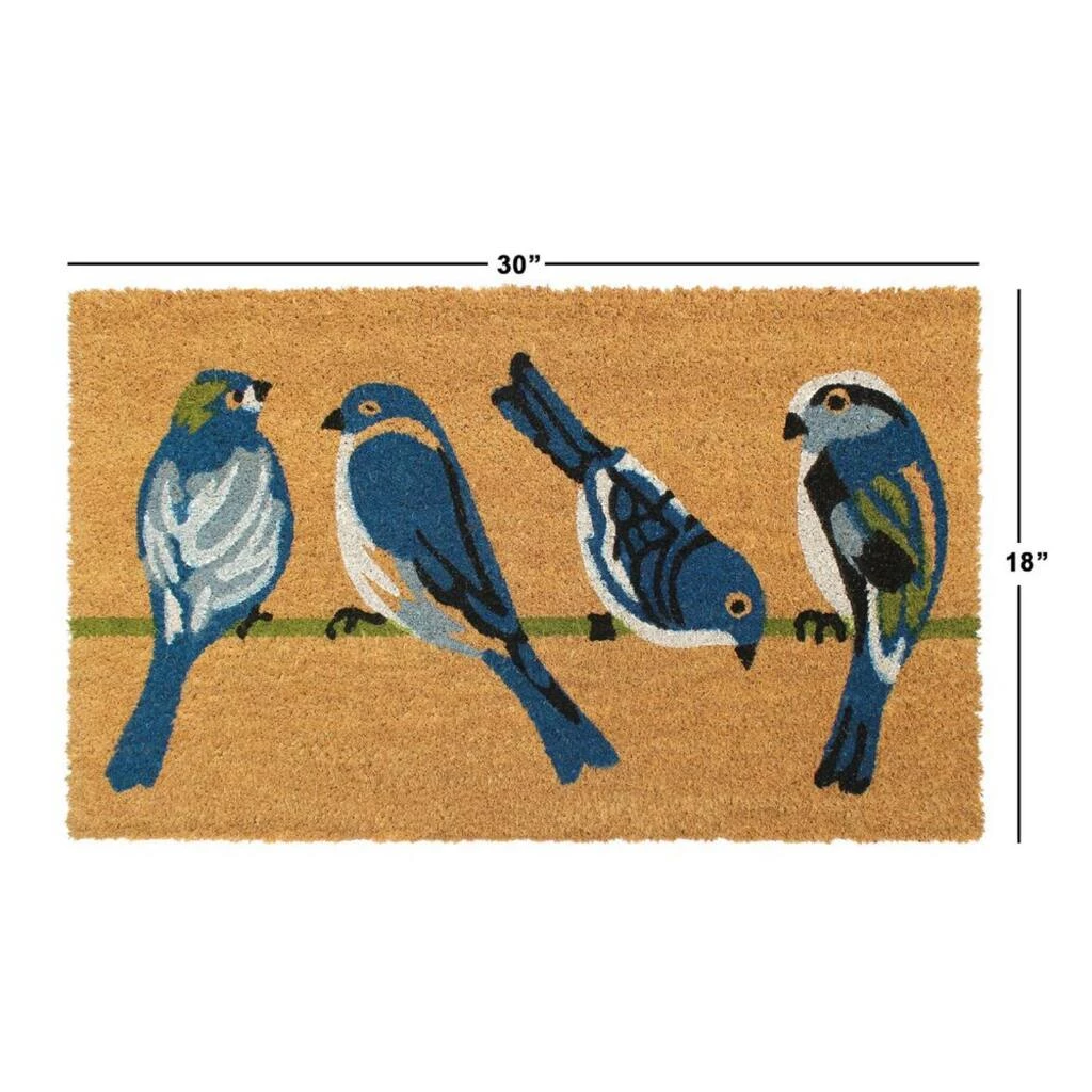 Top 10 ๐ RugSmith Blue Machine Tufted Four Birds Coir Doormat ๐งจ - Image 3