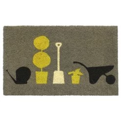 Best Sale 💯 RugSmith Brown Machine Tufted Gardening Coir Doormat 🔥