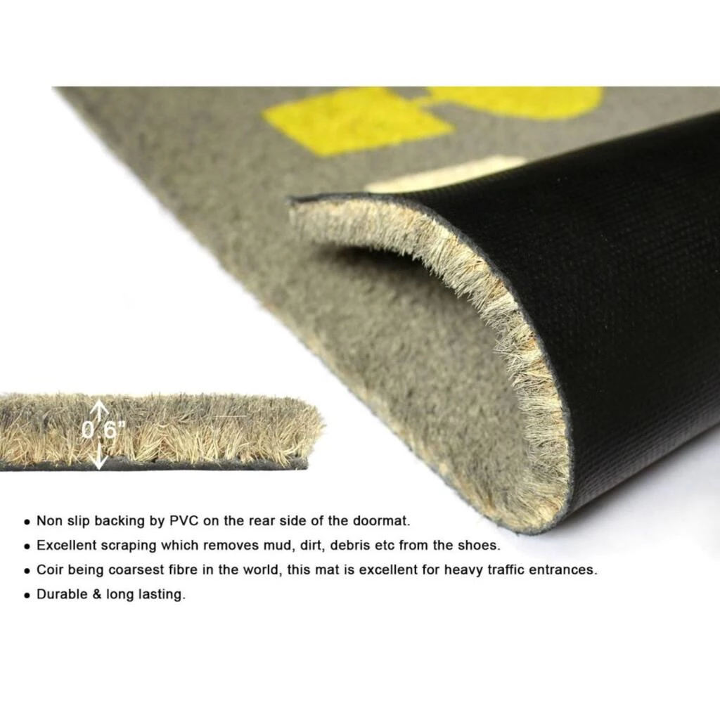 Best Sale 💯 RugSmith Brown Machine Tufted Gardening Coir Doormat 🔥 - Image 4