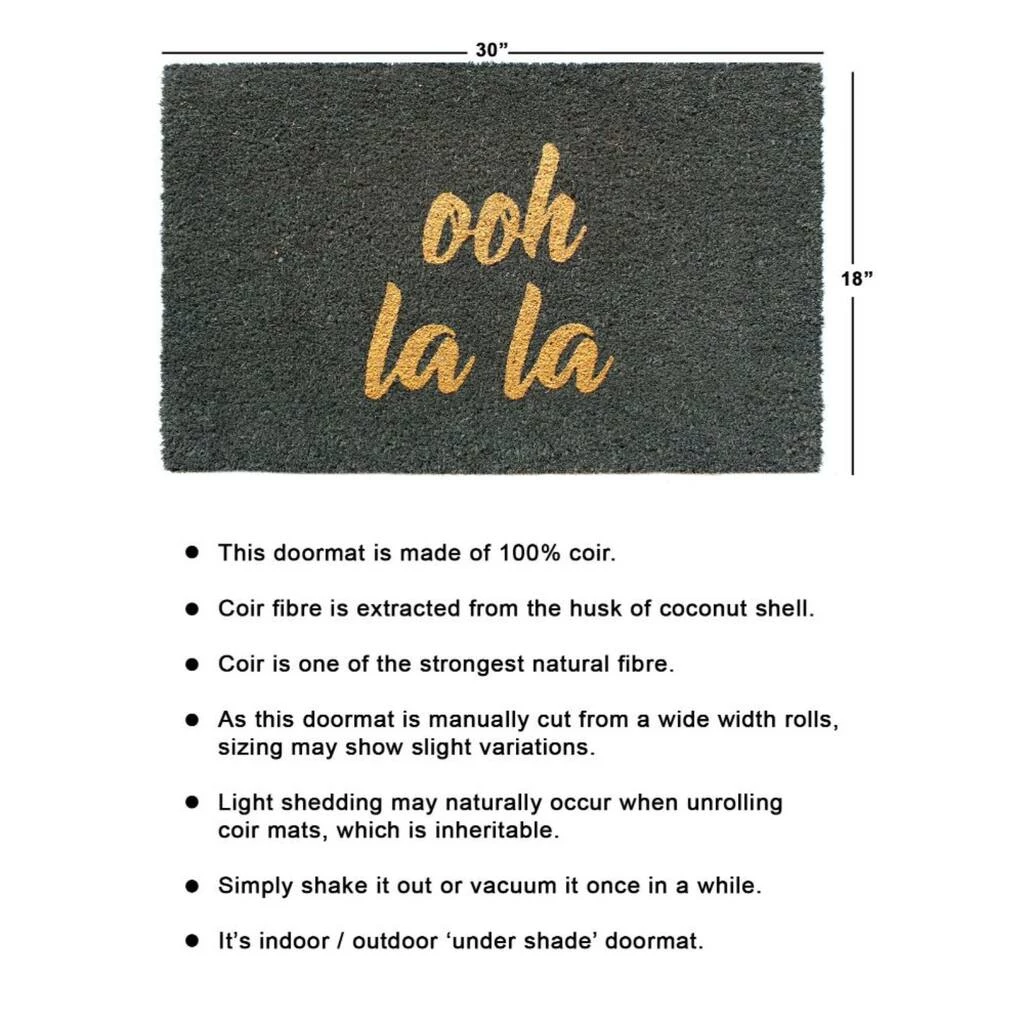 Brand new 😀 RugSmith Gray Machine Tufted Glitter Ooh La La Doormat 😉 - Image 3