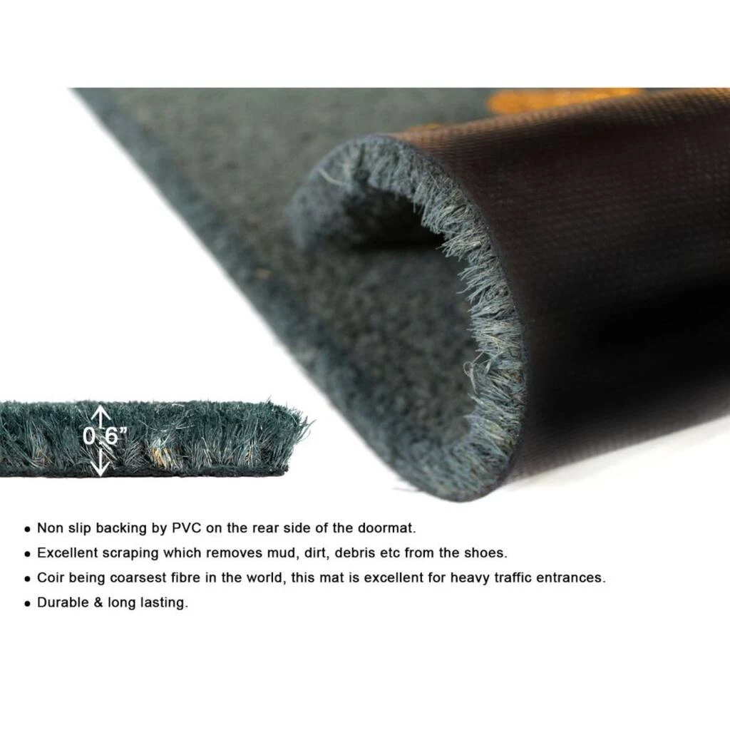 Brand new 😀 RugSmith Gray Machine Tufted Glitter Ooh La La Doormat 😉 - Image 4