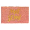 Coupon 👏 RugSmith Pink Machine Tufted Glitter Awesome Doormat 🔔