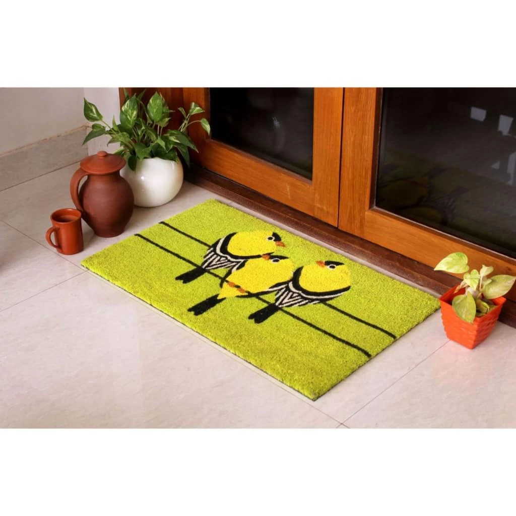Best deal ๐คฉ RugSmith Light Green Machine Tufted Goldfinch Coir Doormat ๐ - Image 2