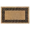 Budget 🤩 RugSmith Black Machine Tufted Greekey Bordered Doormat ✨