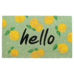 Hot Sale 👏 RugSmith Multicolor Hello Mangoes Machine Tufted Doormat 🌟