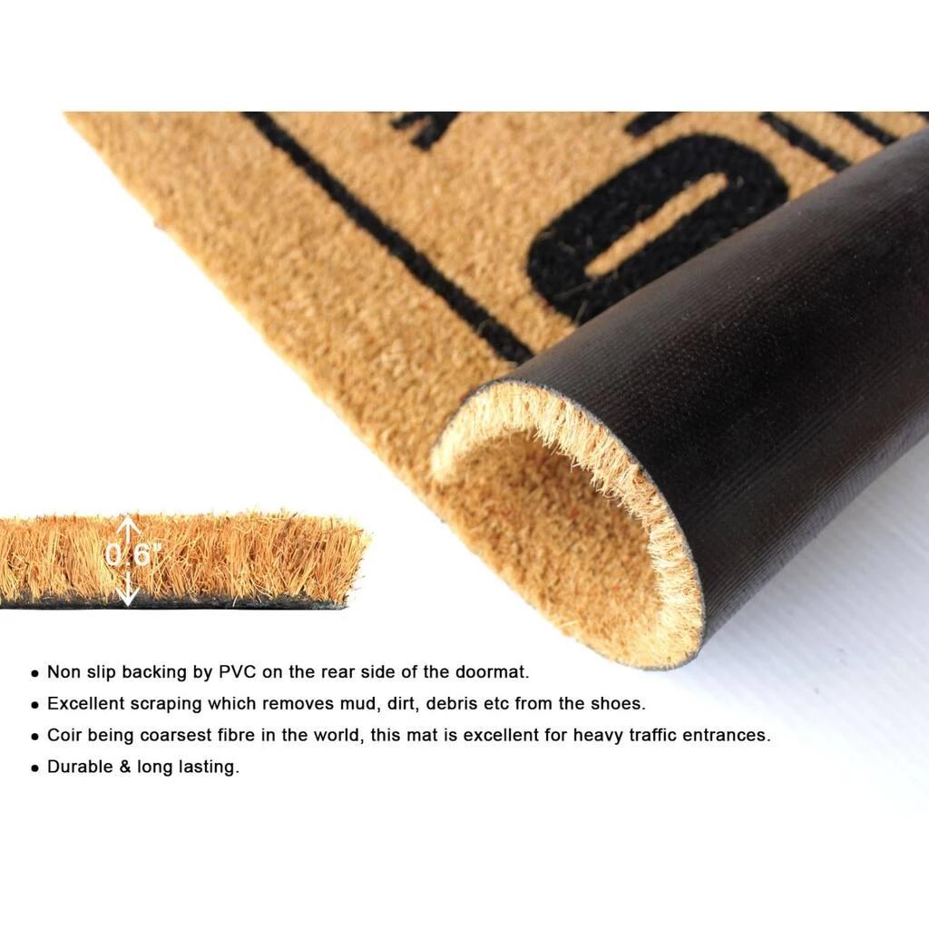 Outlet ๐ RugSmith Black Hello You Lovely People Machine Tufted Doormat ๐ - Image 4