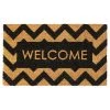 Flash Sale 🛒 RugSmith Black Herringbone Welcome Machine Tufted Doormat 🤩