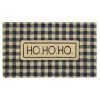 Best deal 👏 RugSmith Black Ho Ho Ho Plaid Machine Tufted Doormat 🌟