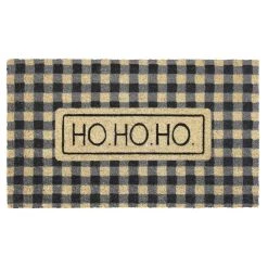 Best deal 👏 RugSmith Black Ho Ho Ho Plaid Machine Tufted Doormat 🌟