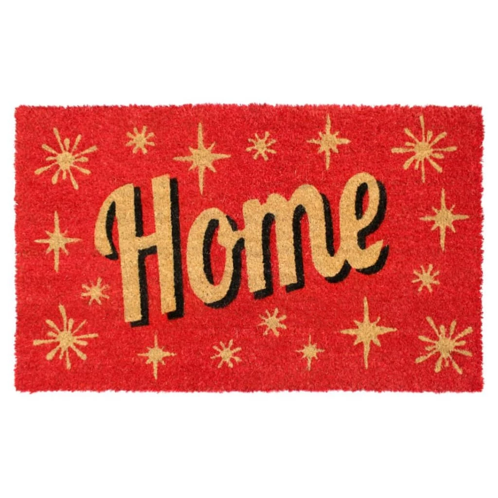 Cheapest ๐ฏ RugSmith Red Home Stars Machine Tufted Coir Doormat ๐ฏ