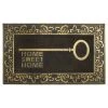 Best deal 🎁 RugSmith Black & Gold Home Sweet Home Key Molded Rubber Doormat 🔔