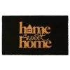 Promo 🤩 RugSmith Black Home Sweet Home Machine Tufted House Coir Doormat 🥰