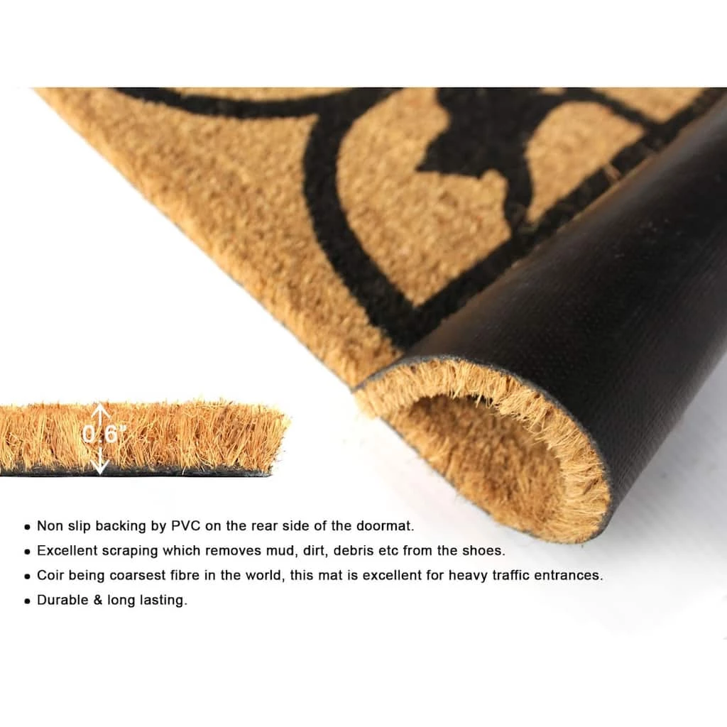 Discount ๐ฅ RugSmith Black Home Sweet Home with Cat Machine Tufted Doormat โจ - Image 4