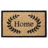 Flash Sale ✨ RugSmith Black Home with Leaves Machine Tufted Doormat ⌛