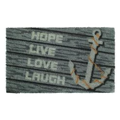 Coupon 😉 RugSmith Multicolor Hope, Live, Love, Laugh Machine Tufted Doormat 🌟