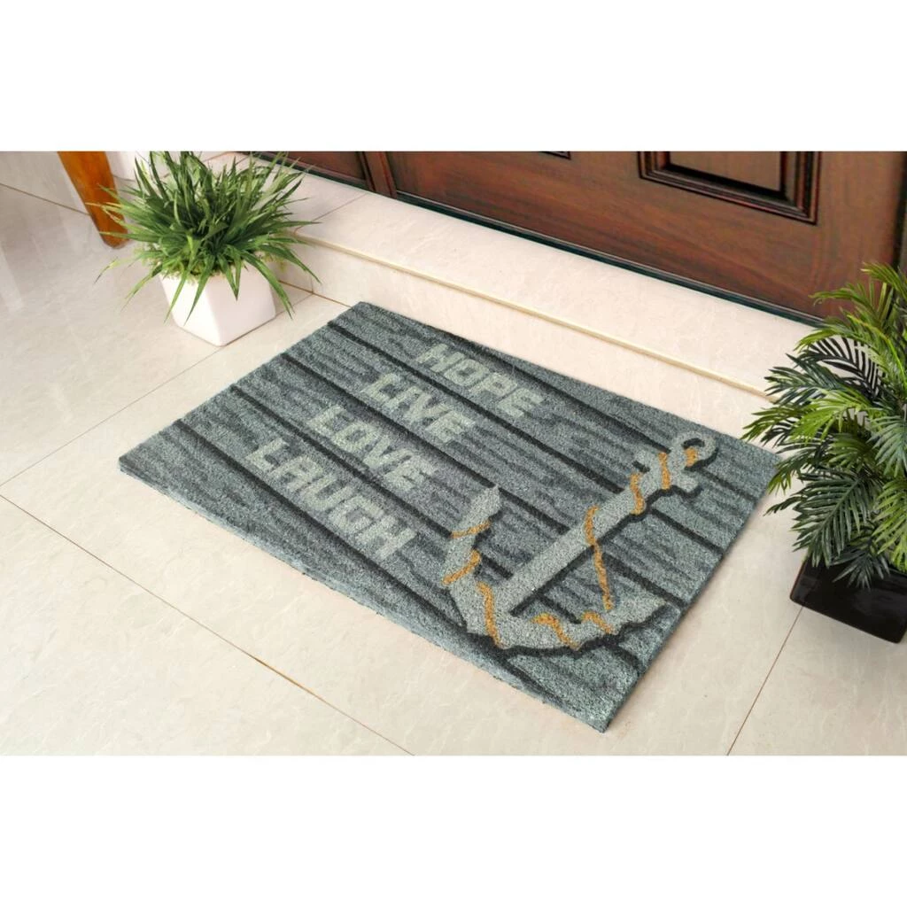 Coupon ๐ RugSmith Multicolor Hope, Live, Love, Laugh Machine Tufted Doormat ๐ - Image 2