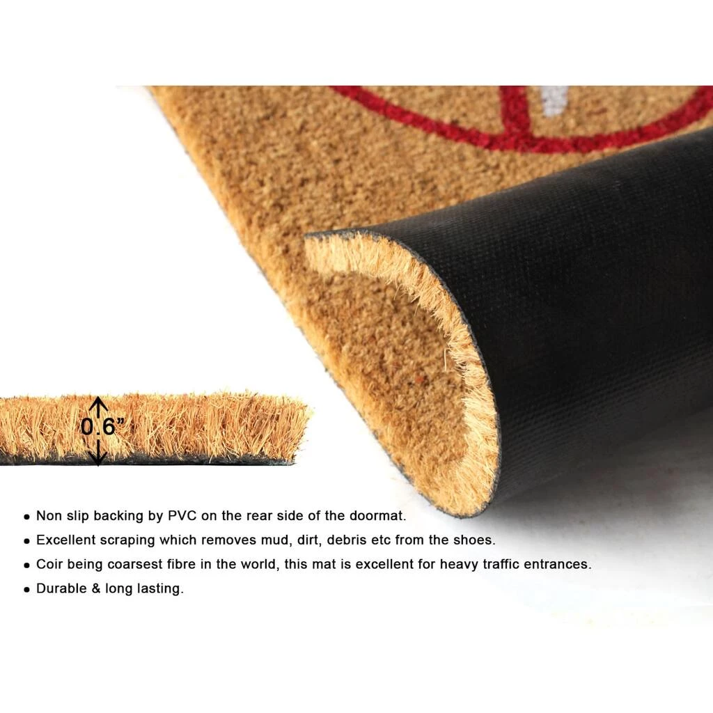 Discount ๐ RugSmith Multicolor Just Stay Home Machine Tufted Doormat ๐ - Image 4